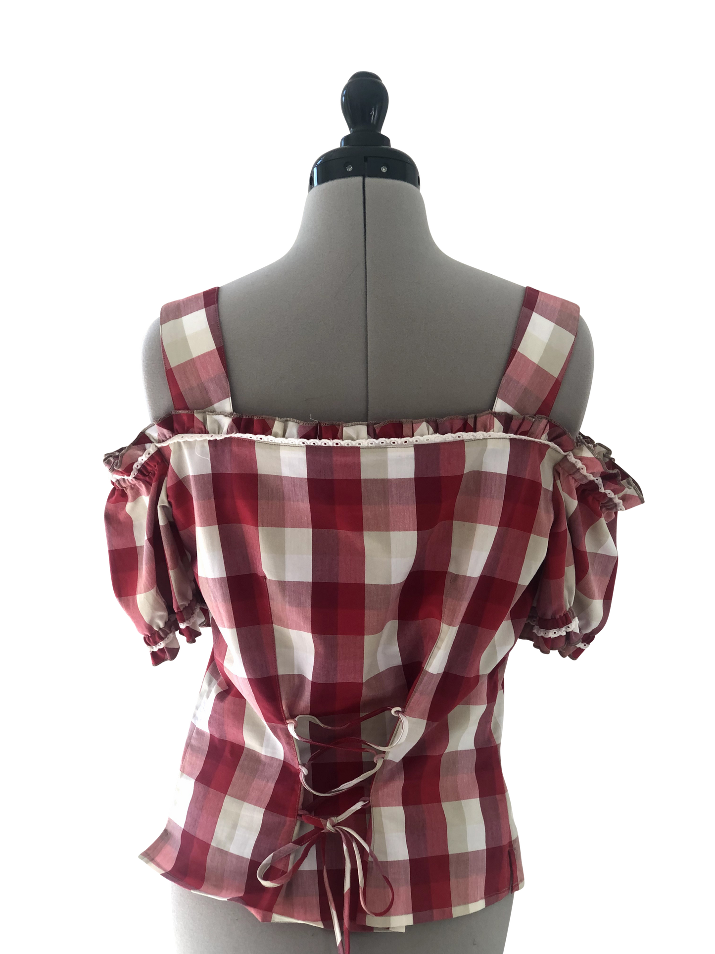 Bluse Red Check