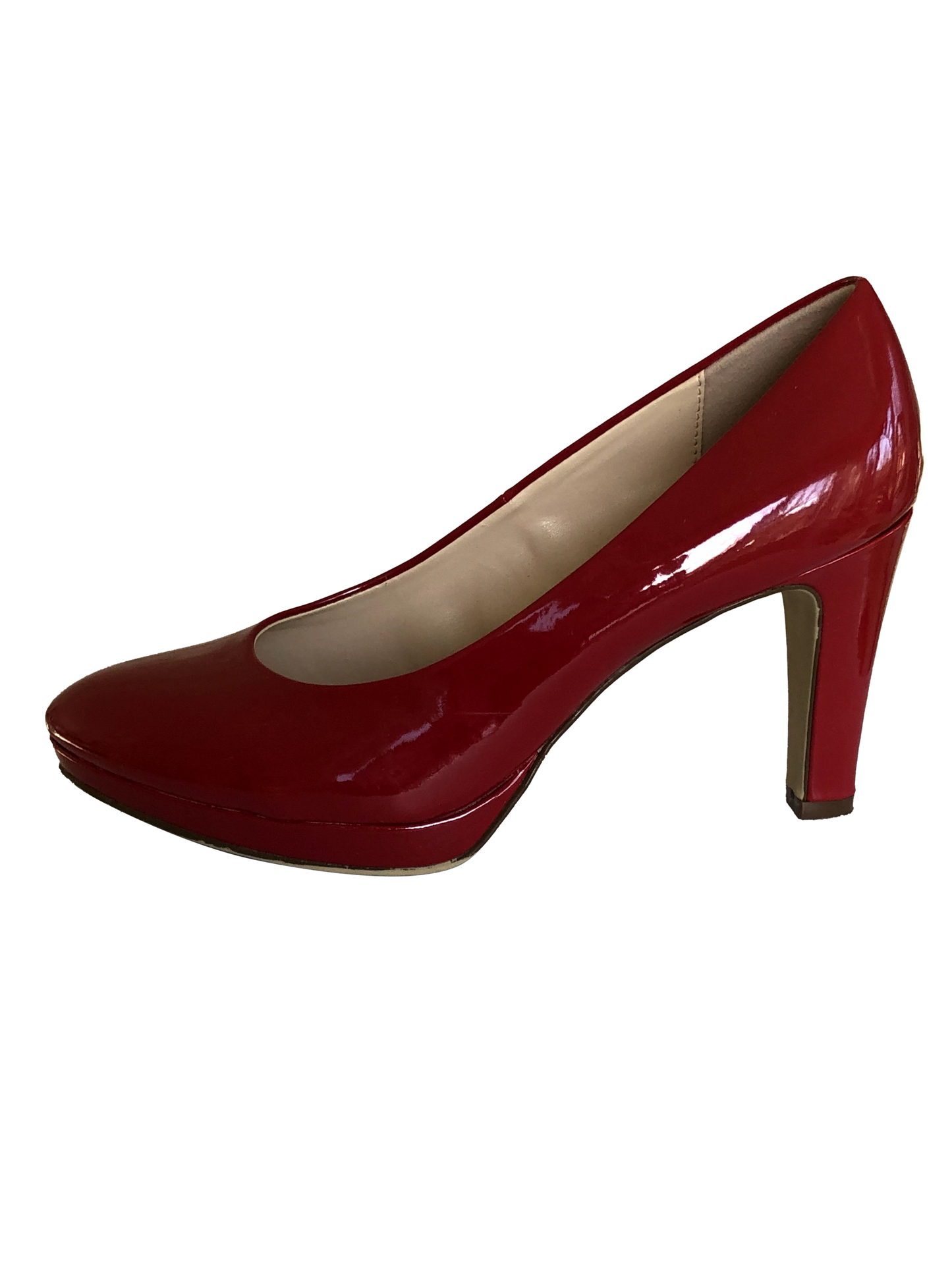 Pumps Red Block Shine