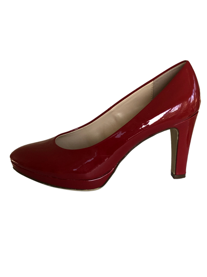 Pumps Red Block Shine