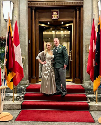 Abendkleid Shiny Silver