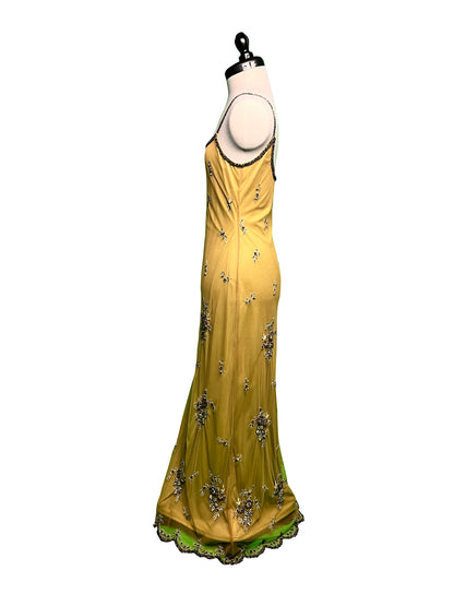 Abendkleid Oliv