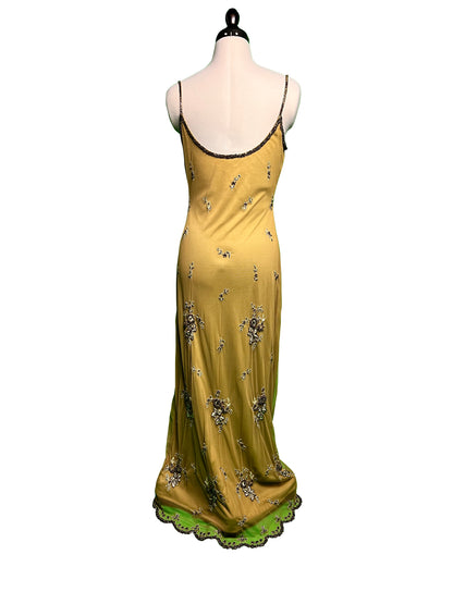 Abendkleid Oliv